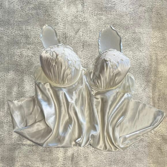 Y2k George Mini Babydoll Slip Dress - Picture 1 of 6